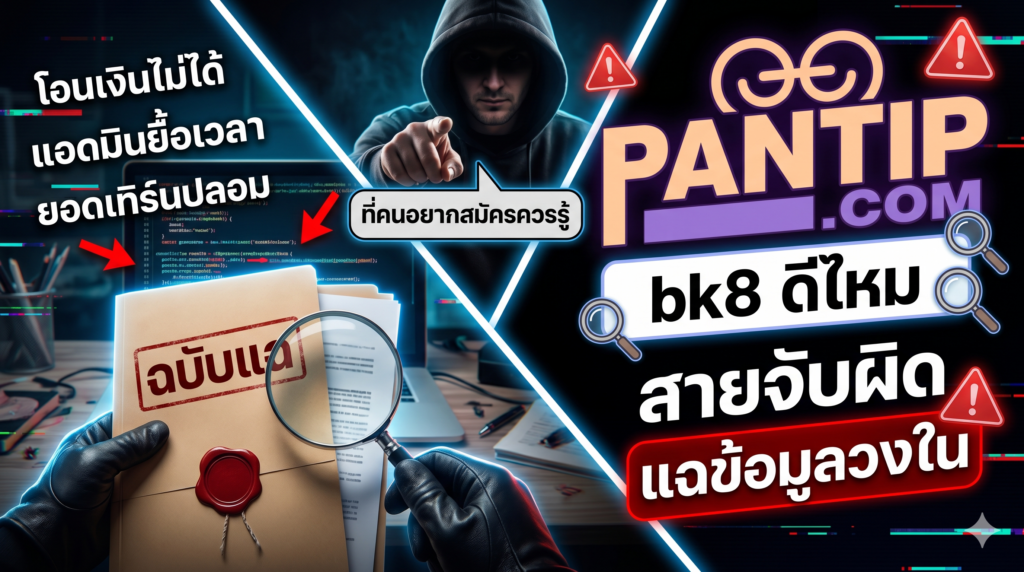 bk8 ดีไหม pantip รีวิวสายจับผิด